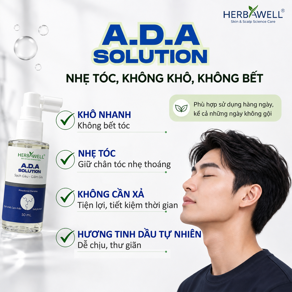 A.D.A Solution: Dung dịch phun Sạch gàu - Giảm gàu