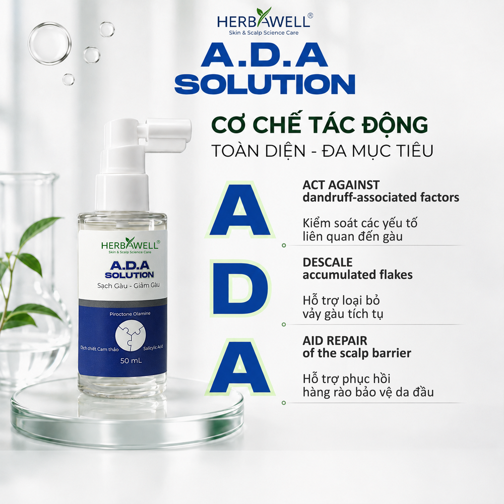 A.D.A Solution: Dung dịch phun Sạch gàu - Giảm gàu