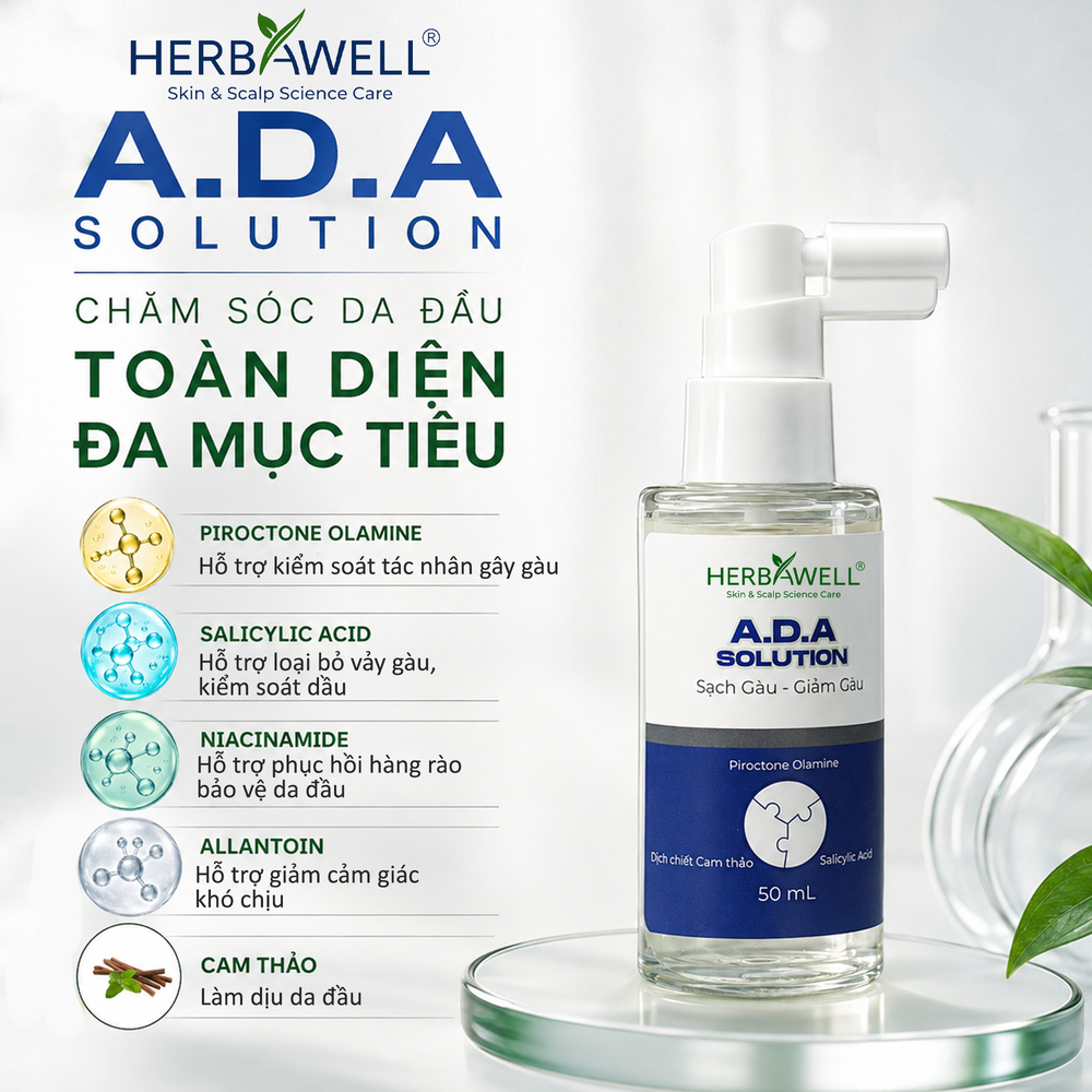 A.D.A Solution: Dung dịch phun Sạch gàu - Giảm gàu