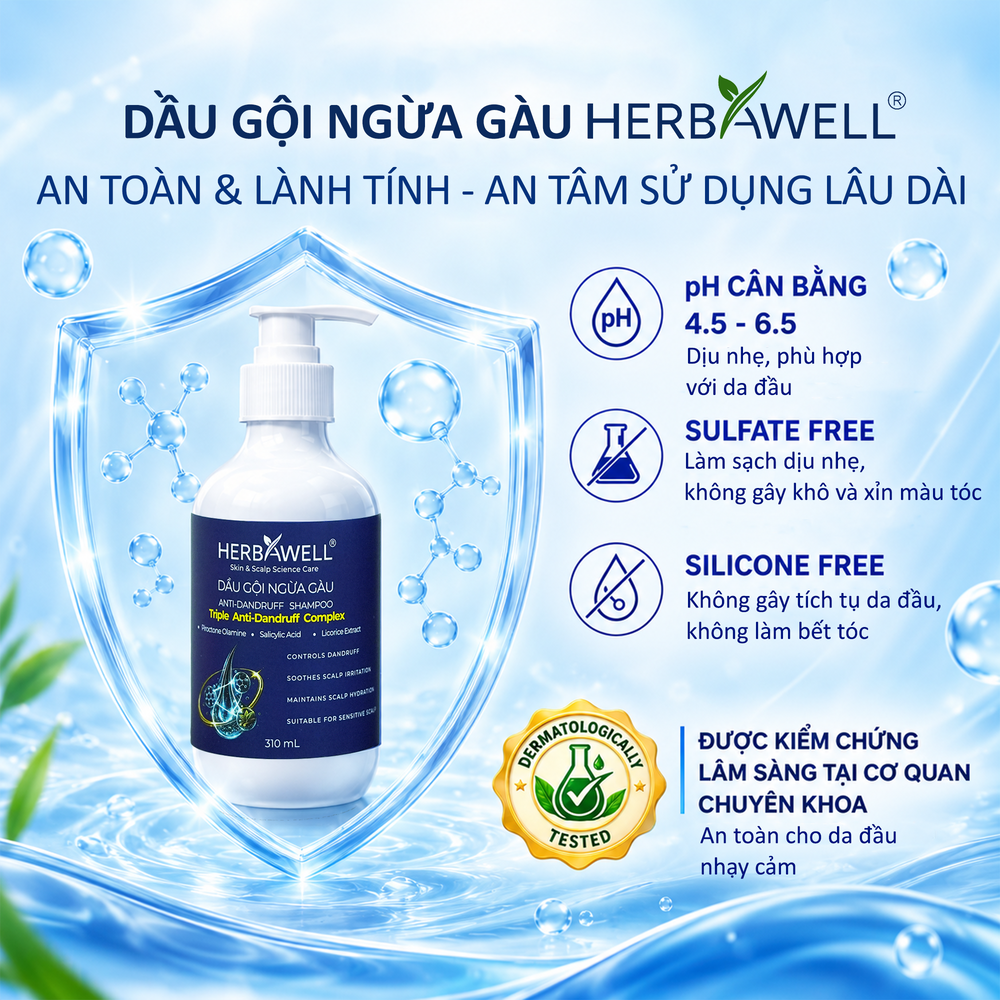 Dầu gội ngừa gàu Herbawell
