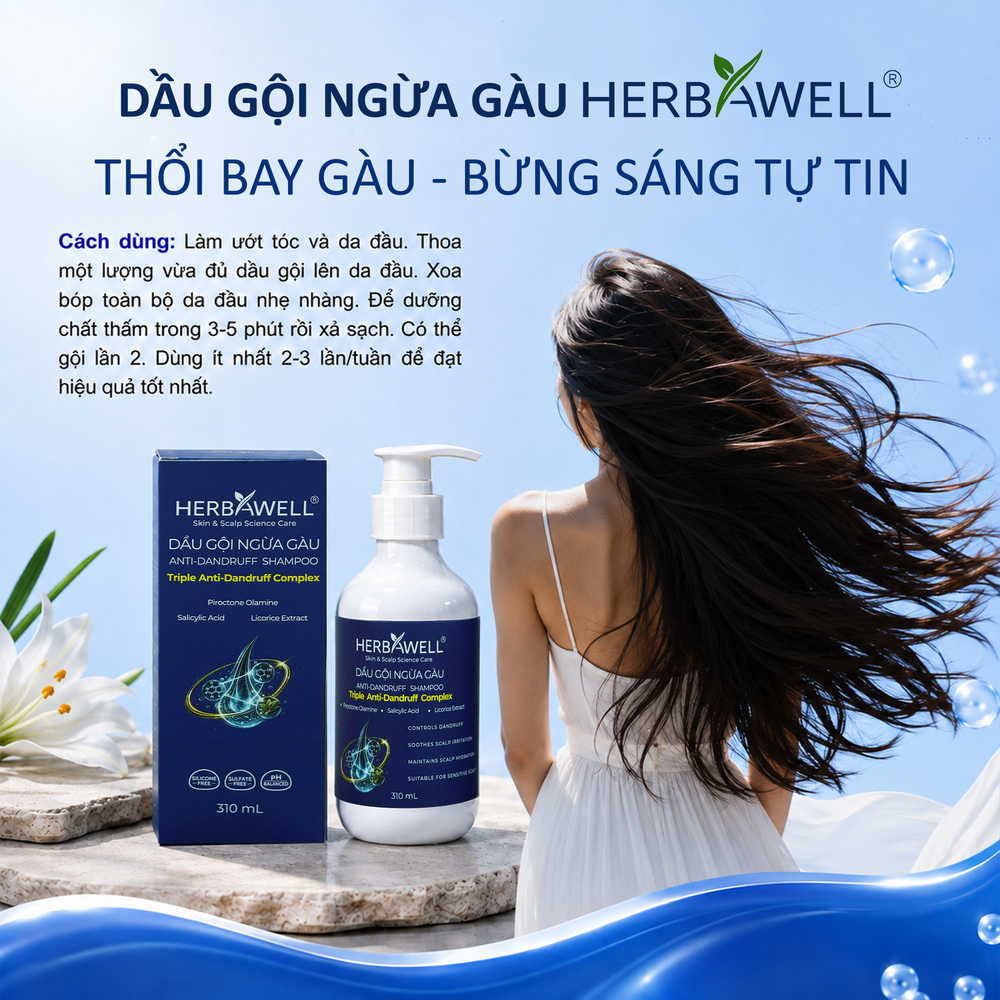 Dầu gội ngừa gàu Herbawell