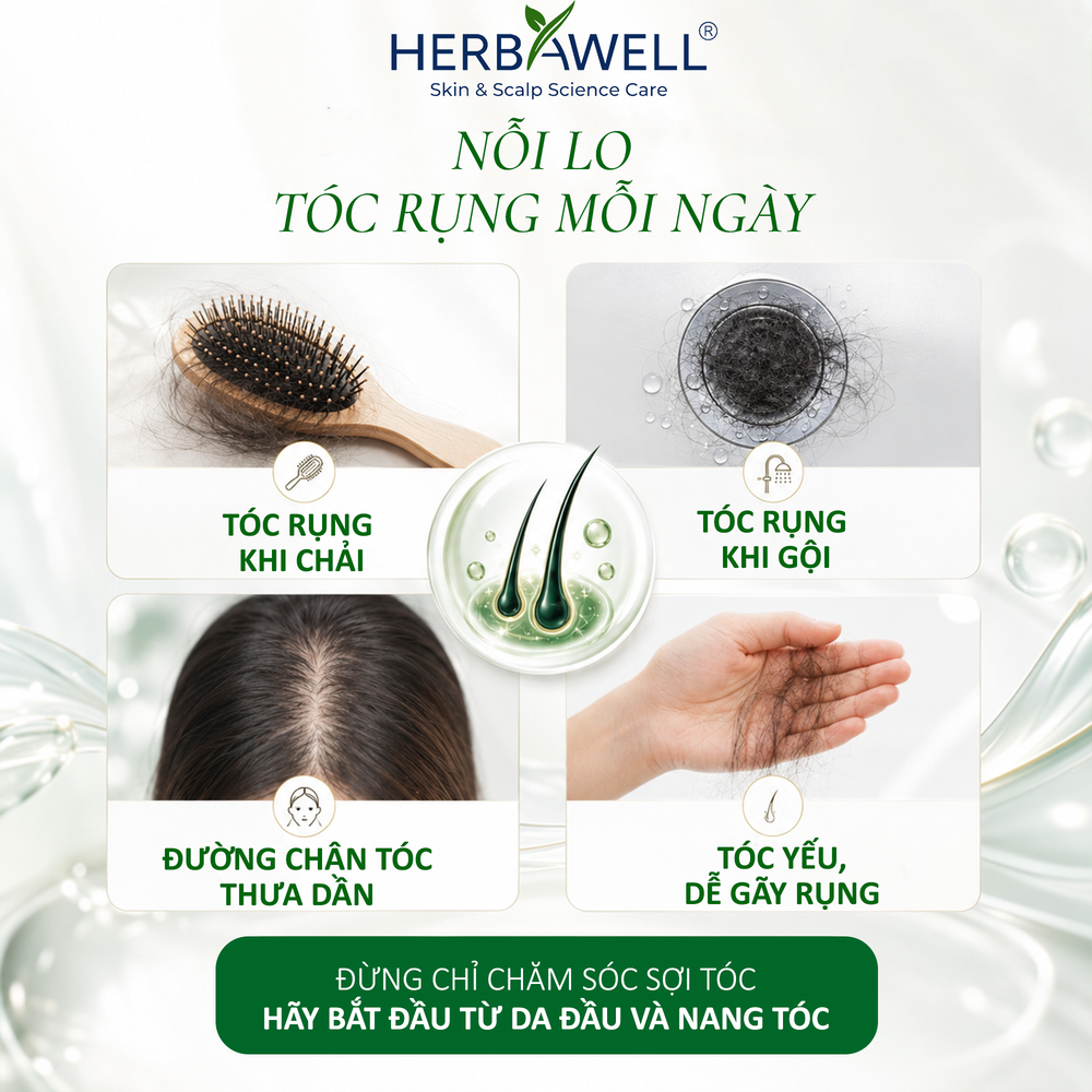 H.S.H Solution: Dung dịch phun Dưỡng tóc - Giảm rụng tóc