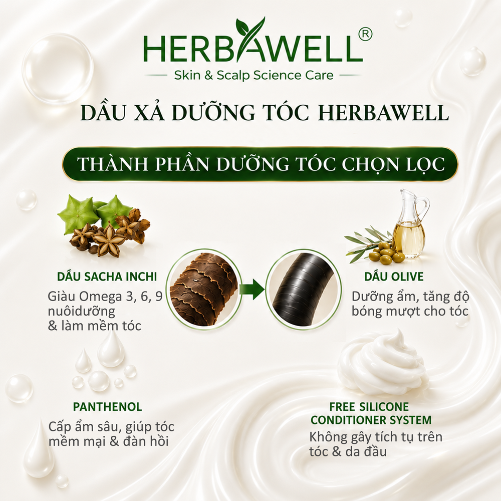 Dầu xả dưỡng tóc Herbawell